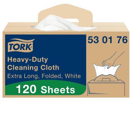 Tork Hadry, Tork, sortiment: Tork Cleaning Cloth, Bílá Netkaná textilie, Čištění velkých nečistot Suché Krabice, počet