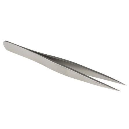 Pinzeta, celková délka: 90mm Antimagnetický, Nerezová ocel Jemné špička RS PRO