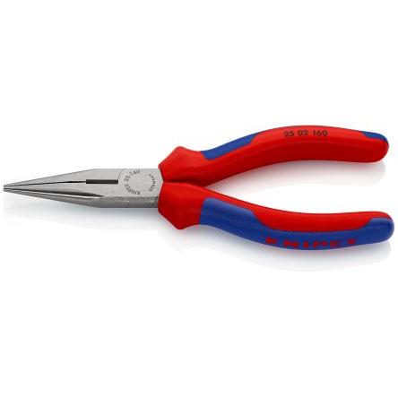 Kleště s dlouhými čelistmi 1, celková délka: 160mm, Vanadová elektrická ocel délka čelistí 50mm Špičatý Knipex