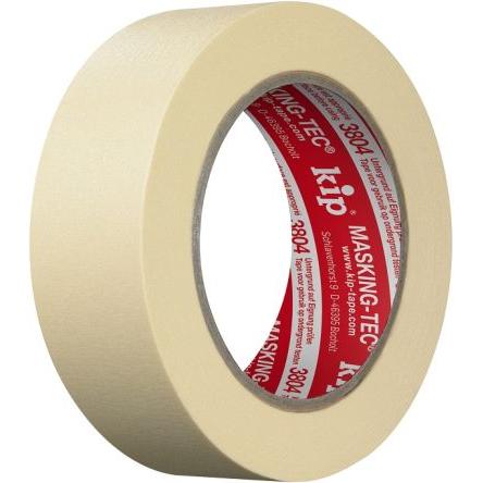 Maskovací páska, Béžová 220649 KIP 3804 materiál nosiče Krepový papír Přírodní pryž 3804-36 36mm KIP, délka: 50 m