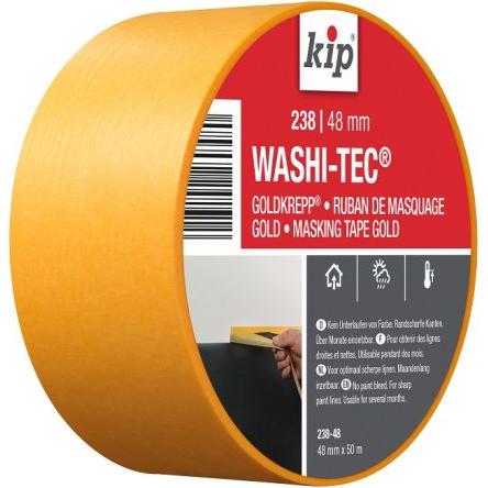 Maskovací páska, Zlatá 222605 WASHI TEC PREMIUM materiál nosiče Papír akrylátové lepidlo 238-48 48mm KIP, délka: 50 m