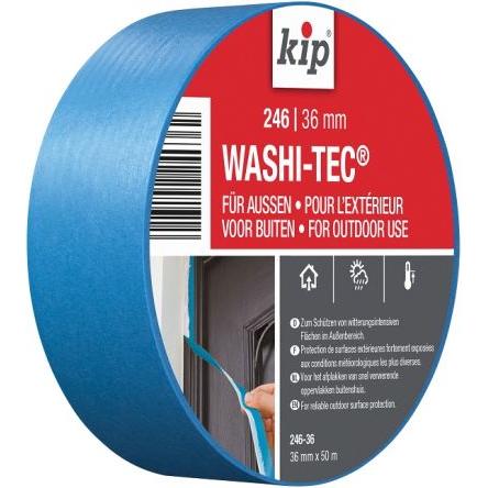 Maskovací páska, Modrá 222847 WASHI TEC OUTDOOR, KIP 246 materiál nosiče Papír akrylátové lepidlo 246-36 36mm KIP,