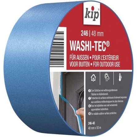 Maskovací páska, Modrá 222848 Washi-Tec Premium Outdoor materiál nosiče Papír akrylátové lepidlo 246-48 48mm KIP,