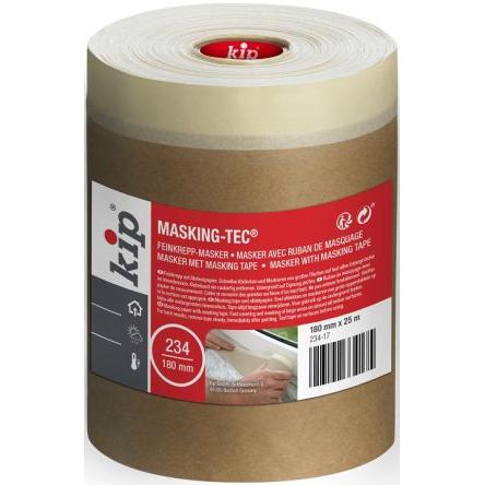Maskovací páska, Béžová 223514 KIP 234 materiál nosiče Papír Přírodní pryž 234-17 180mm KIP, délka: 25 m