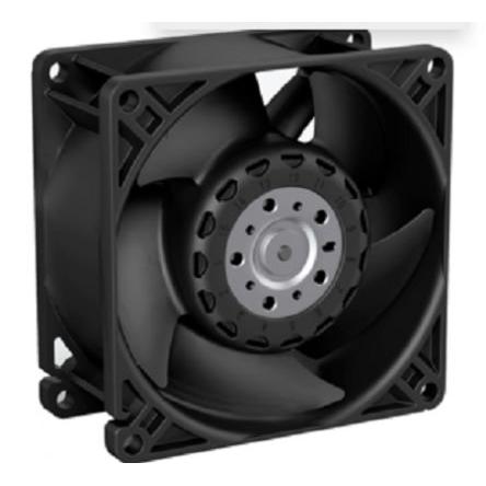 ebm-papst Axiální ventilátor, řada: AxiForce 80, průtok vzduchu: 220 m³/h 48 W 12V dc 4 A 80 mm 80mm 38 mm