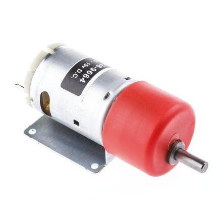 RS PRO Stejnosměrný převodový motor, řada: 919D 12V dc Komutátorový s převodem 1318rpm 10 Ncm 19.8 W 6 mm 2.81A