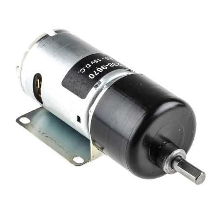 RS PRO Stejnosměrný převodový motor, řada: 919D 12V dc Komutátorový s převodem 98rpm 59 Ncm 19.8 W 6 mm 2.75A