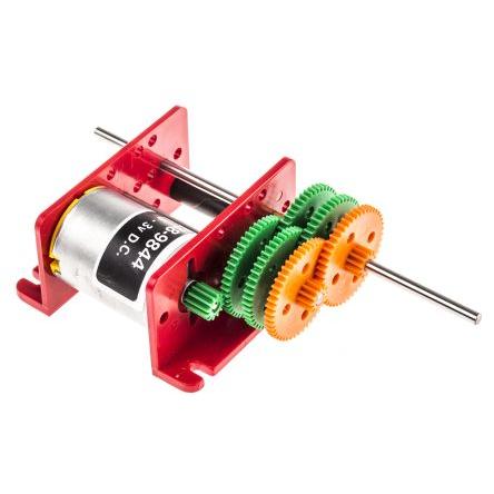 RS PRO Stejnosměrný převodový motor, řada: 920D 3V dc Komutátorový s převodem 2300rpm 5 mNm 1.6 W 2 mm 850mA