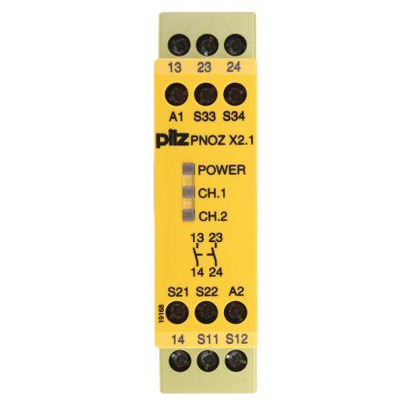 Pilz PNOZ X2.1 Bezpečnostní relé 24V ac/dc 1 2