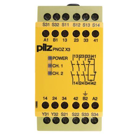 Pilz PNOZ X3 Bezpečnostní relé 110V ac/dc, 24 V ac/dc 1 3