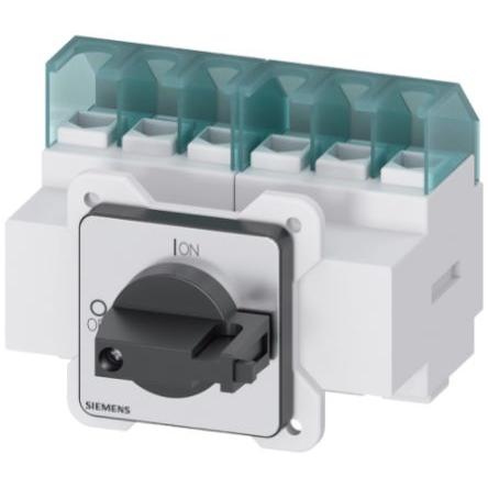 Siemens Odpínač bez jištění pojistkou, rozsah: 3LD 6pólový Montáž do panelu IP65 25A 9.5 kW