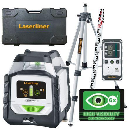 Laserový nivelační přístroj Duraplane G360 Třída 2 Laserliner, délka: 515 nm Zelená