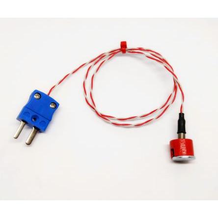 Knoflíkový magnet termočlánek XQ 2 m kabel typ K Perfluoralkoxyalkan 0.5 m sonda, 750 °C 7 mm na 250 °C JIS RS PRO