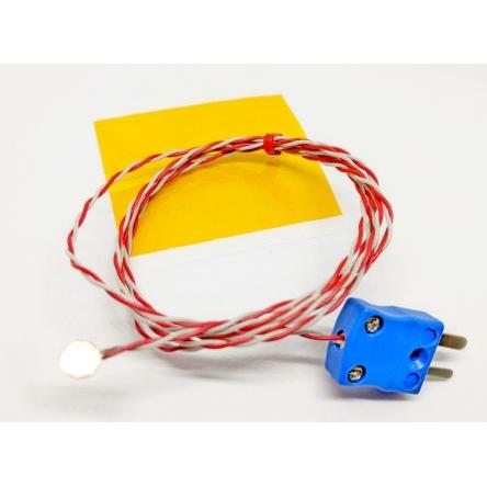 Termočlánek s měděným diskem XQ 1 m kabel typ K Perfluoralkoxyalkan 1 m sonda, 0 °C 1 mm na 200 °C JIS RS PRO