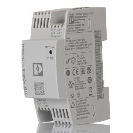 Phoenix Contact Napájecí zdroj na lištu DIN STEP POWER Spínaný režim 250V ac 1.3 A St. 24V dc DC 30 W