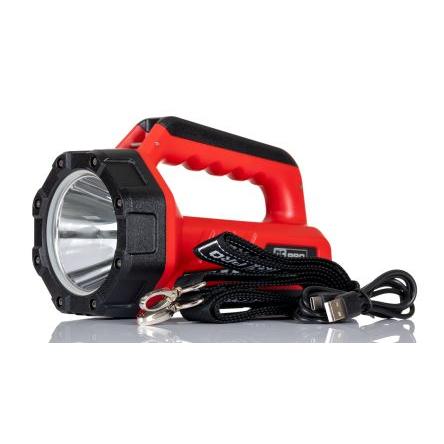 Ruční svítidlo, rozsah: RSPRO-L44R, typ žárovky: LED Dobíjecí, IPX6 Černá, Červená 3,7 V 10400mAh Bodové, Plošné USB