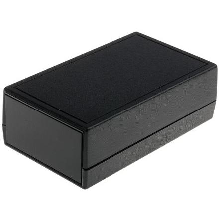 RS PRO Kapesní pouzdro Integrovaná přihrádka na baterie Prohlubeň pro klávesnici ABS barva Černá 116.8 mm 38.1 mm 69 mm