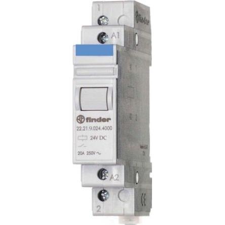 Finder Relé bez blokování SPST Lišta DIN 20A 12V dc 22