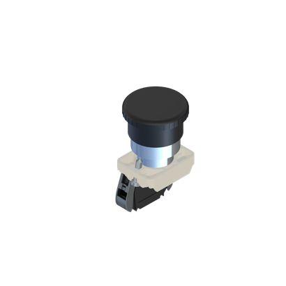 RS PRO Tlačítkový spínač, řada: ECX1 IP65 SPST Panel 23 mm Černá