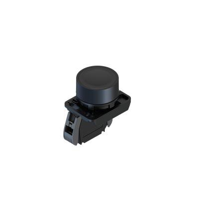RS PRO Tlačítkový spínač, řada: ECX4 IP65 SPST Panel 23 mm Černá 24V