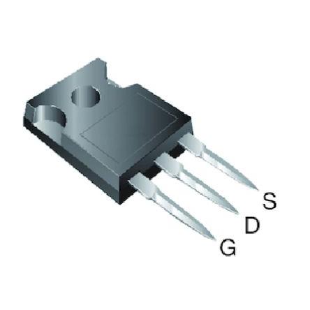 AEC-Q101, řada: EF Výkonový MOSFET SIHG026N60EF-GE3 Typ N-kanálový 95 A 650 V Vishay, TO-247AC, počet kolíků: 3 kolíkový