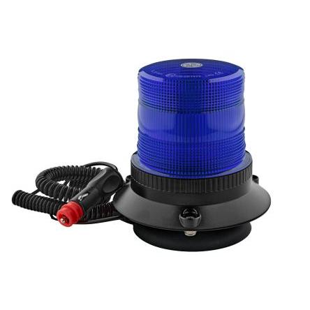 RS PRO LED maják, řada: VLCB Blikající barva Modrá 110V LED Základna 1A RoHS IP67
