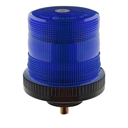 RS PRO LED maják, řada: VLCB Blikající barva Modrá 110V LED Základna 1A RoHS IP67