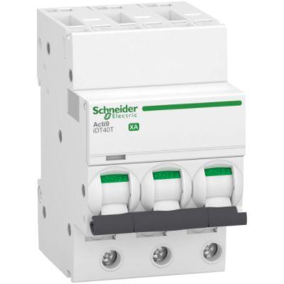 Schneider Electric Miniaturní jistič, rozsah: Acti9 iDT40 3pólový 10A vypínací výkon 4500 A, charakteristika: Typ C,
