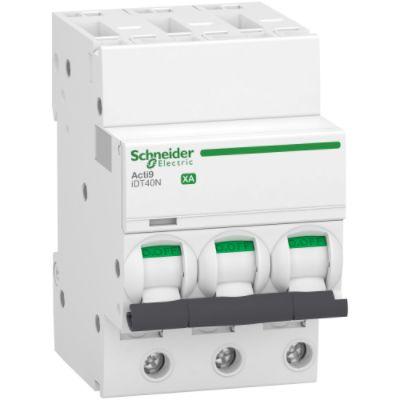 Schneider Electric Miniaturní jistič, rozsah: Acti9 iDT40 3pólový 20A vypínací výkon 6000 A, charakteristika: Typ C,