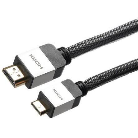 Okdo HDMI 1.4 6 m, A: Vnější Mini HDMI, B: Vnější HDMI
