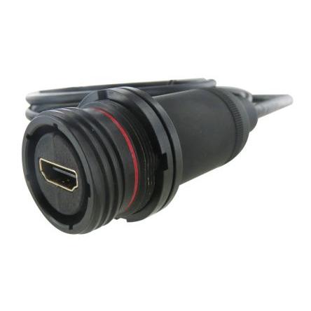 Amphenol Socapex Konektor HDMI, číslo řady: HDMI Vnitřní, počet kontaktů: 19, orientace těla: Rovný