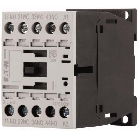 Eaton 3 NO, 1 NC Relé stykače napětí ve vinutí 48V dc 3pólový 4 A 690V 24 VA s 3 NO, 1 NC kontakty Reverzační, rozsah: