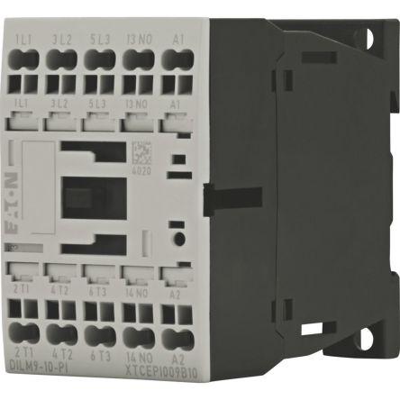 Eaton 1 NO/0 NC Stykač napětí ve vinutí 24V dc 3pólový 9 A 690V 4 kW s 1 NO kontakty Řízení motoru, Rezistivní zátěž,