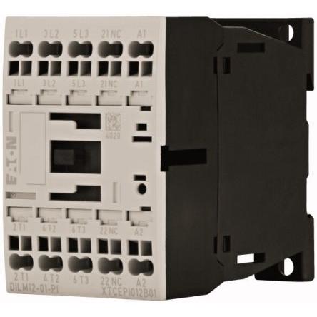 Eaton 0 NO/1 NC Stykač napětí ve vinutí 24V ac 3pólový 12 A 690V 5.5 kW s 1 NC kontakty Řízení motoru, Rezistivní zátěž,