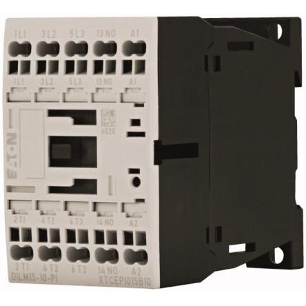 Eaton 1 NO Stykač napětí ve vinutí 24V ac 3pólový 15.5 A 690V 7.5 kW s 1 NC kontakty Řízení motoru, Rezistivní zátěž,