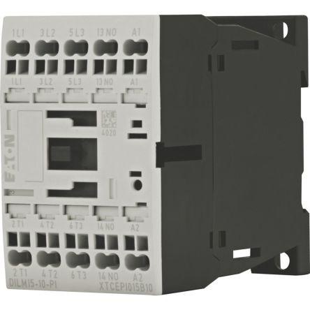Eaton 1 NO/0 NC Stykač napětí ve vinutí 24V dc 3pólový 15.5 A 690V 7.5 kW s 1 NO kontakty Řízení motoru, Rezistivní