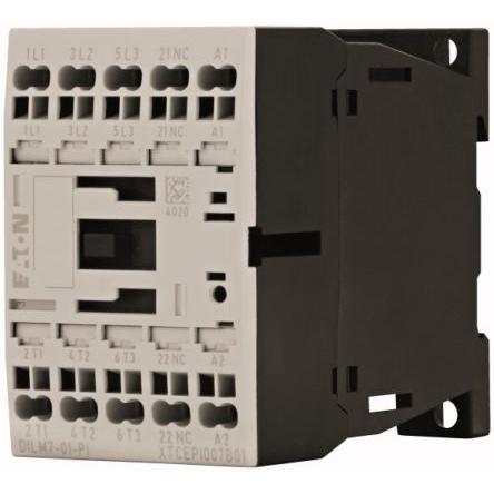 Eaton 1 NO Stykač napětí ve vinutí 220V ac 3pólový 7 A 690V 3 kW s 1 NC kontakty Řízení motoru, Rezistivní zátěž,