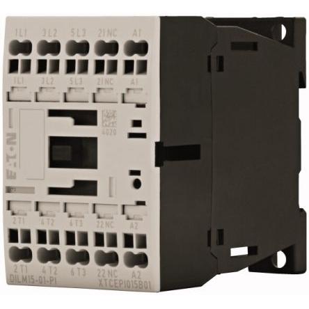 Eaton 1 NO Stykač napětí ve vinutí 230V ac 3pólový 15 A 690V 7.5 kW s 1 NC kontakty Řízení motoru, Rezistivní zátěž,