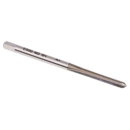 Závitník, HSS Strojní závitník, velikost závitu: M3 Metrické, celková délka: 48mm, Rovná ploutve Dormer