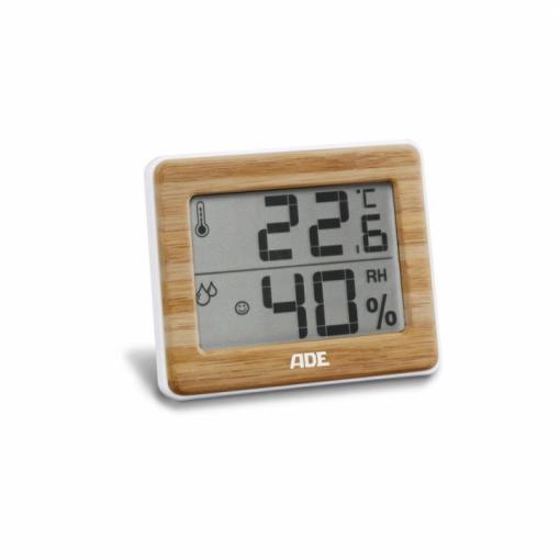 Digitální teploměr s vlhkoměrem ADE WS 1702 bamboo
