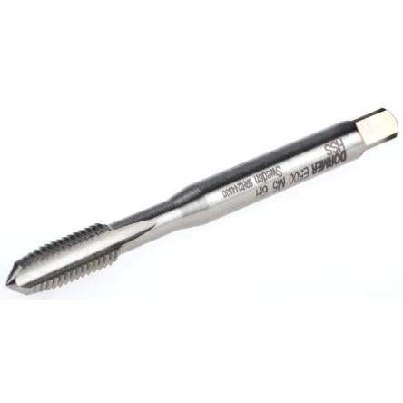 Závitník, HSS Strojní závitník, velikost závitu: M5 Metrické, celková délka: 58mm, Rovná ploutve Dormer