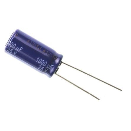 Kondenzátor, řada: NHG-A 1000 μF ±20 % 100V dc Radiální vedení, Radiální, Průchozí otvor AEC-Q200 Panasonic