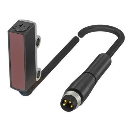 BALLUFF Fotoelektrický snímač, řada: R020K Červená LED Válcový, výstup: PnP Difuzní IP67