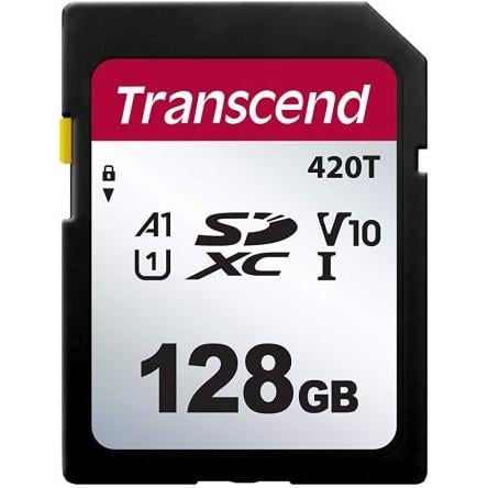 Karta SD SDXC 3D NAND Transcend, řada: 420T U1, A1 85 °C 25 °C