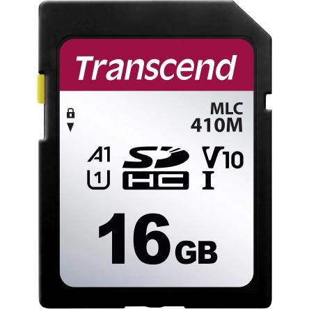 Karta SD SDHC MLC Transcend, řada: SD 410M A1, U1 85 °C -25 °C