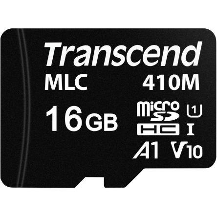 MicroSD MicroSDHC Průmyslová třída MLC Transcend, řada: 410M A1, U1 85 °C -25 °C