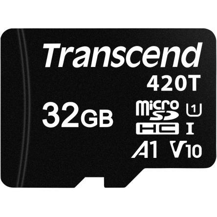 MicroSD MicroSDHC TLC Transcend, řada: 420T U1, A1 85 °C 25 °C