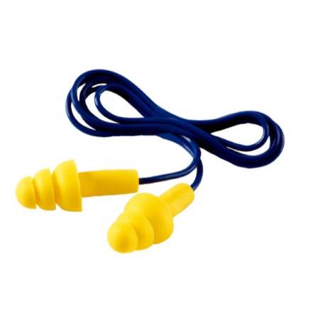 3M Ušní zátky, řada: E-A-R UltraFit Opakovaně použitelné, Žlutá, Modrá, Polyvinylchlorid 29 dB CE