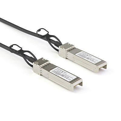 StarTech.com Ethernetový kabel s transceiverem, Drážka SFP, Plný duplex, Měď, 10Gbps, rychlost přenosu dat: 10 Gbps