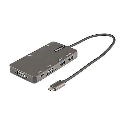 StarTech.com Dokovací stanice, 3840 x 2160 pixel, počet zobrazení: 1, počet portů USB: 3, video připojení: HDMI, VGA,